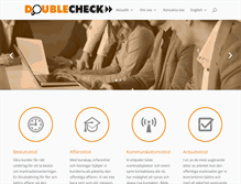 Tablet Screenshot of doublecheck.se